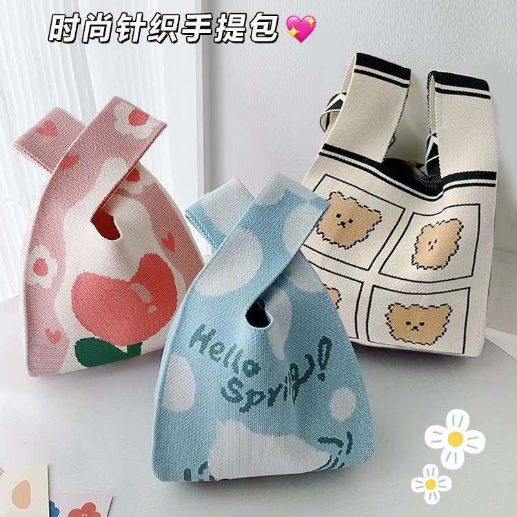 Новая нишевая дизайнерская вязаная сумка для женщин на каждый день, подходящая к сумке для поездок на работу, тканая сумка-мессенджер