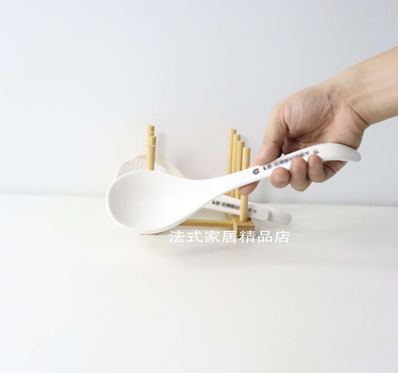 French-Style Premium Ceramic Cool-Colored Rice Serving Spoon, Non-Stick Rice Scoop, Large Household Soup Spoon, Convenient and Easy-To-Clean Soup Spoon