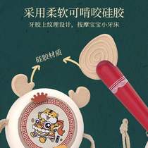 Gnawing moon-biting year-old baby newborn-13 music baby three 6 rattle stick hand rattle-toy Ke Xinge 0