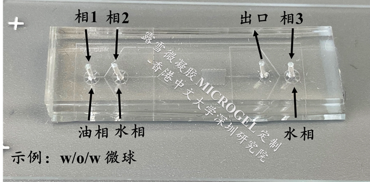 微流控芯片 PDMS 液滴 w/o/w结构 droplet 芯片