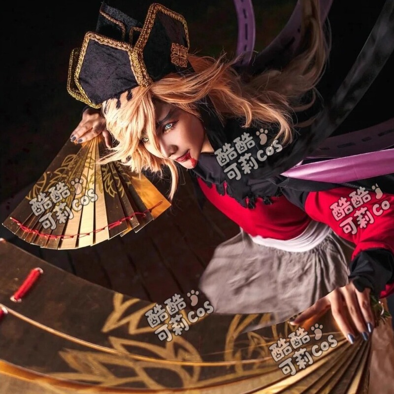 Douma Cosplay Costume from Demon Slayer: Kimetsu No Yaiba, Anime Twelve Demons Moon Cosplay Outfit for Men, Wig, Accessories, Shoes