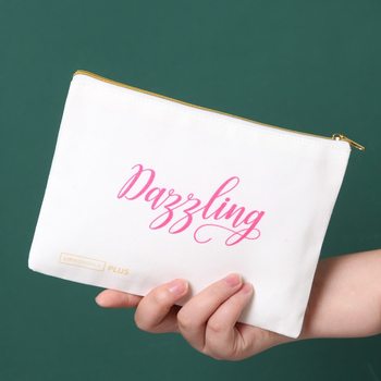 2 english canvas bags and small items for home accessories