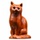 Украшения для резьбы по дереву lucky cat деревянная кошка украшения из цельного дерева резные милые животные для дома, гостиной, рабочего стола, подарки для рукоделия mini 4