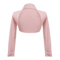 Childrens dance vest ballet practice outer air-conditioned room warm shawl girl dancing long-sleeved pink jacket