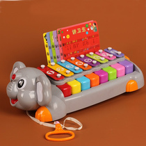 Early education hand-knocking piano for young children eight-note xylophone baby girl educational musical instrument toy 1-2-3 years old