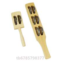 Hand bell wooden bell kindergarten teaching aids music 63 bell childrens cymbal percussion instrument Orff primary school students