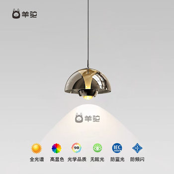 2025 New Bud-Shaped Bedside Pendant Light, Italian-Style Light Luxury, High-End Atmosphere Lamp, Foyer Bar Counter Bedroom Pendant Light