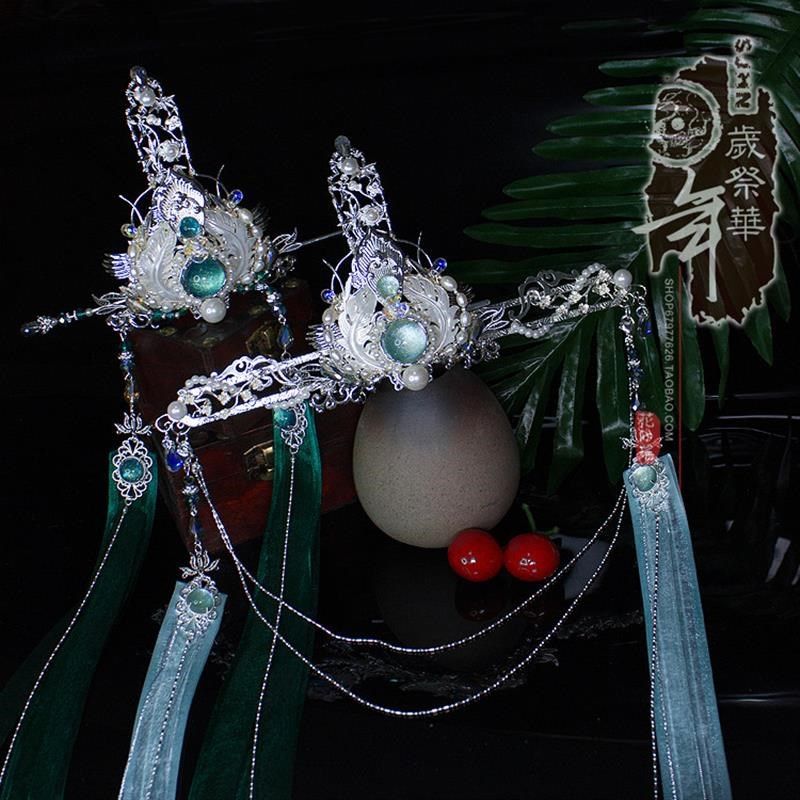 昔游未远风师青玄,青灯夜游戚容沈Q清秋COS男发冠,绝美登场!(๑•̀ㅂ•́)و _COSPLAY配件_淘宝游戏网