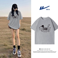 【Краткий рукав】 Серый (вылеченное щенок черный)