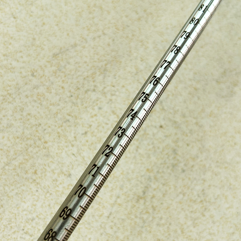 Stainless steel round pipe depth gauge measuring bathymetric scale oil ruler aluminum alloy quantity oil ruler-Taobao