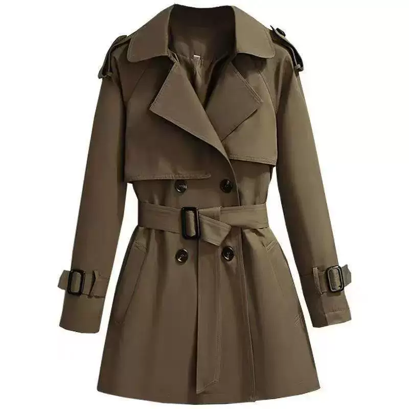 Демисезонное длинное trench coat, до колена, британский стиль, яркий цепляющий стиль