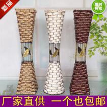 Iron Art Vines Weave Floor Vases Living Vases Living-room Flower Arrangement Indoor Dry Flowers Fake Flowers Decoration Pendulum Pieces Plastic Flower Basket Flower Pots