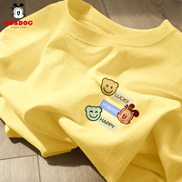 [Хлопок] улыбка медведь BAB K светлый туман желтый