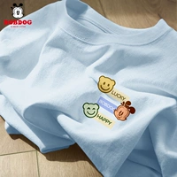 [Хлопок] улыбка медведь Баб К Qingkong Blue