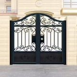 Кованые ворота, садовые ворота, забор, садовые ворота, кованые ворота в европейском стиле, двойные двери, деревенский сельский двор