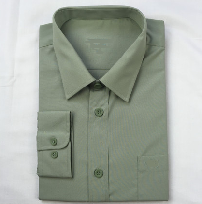 Brand New Green Long-Sleeved Shirt, Olive Green Shirt, Men's Casual Business Quick-Drying Shirt