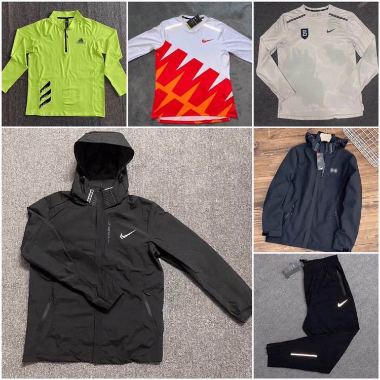 Fall Sports Raw Athletics Training Clothing Speed Dry Pants Long Sleeves Half Zip Jacket Jacket Submachine Clothing Breathable Speed Dry Running-Taobao