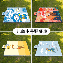 Childrens picnic mat small size thickened 600D Oxford cloth spring outing park grass moisture-proof mat ultra-light and portable