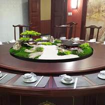 Large round dining table middle turntable ornaments bonsai table core micro landscape round table flower turntable Chinese floral decoration