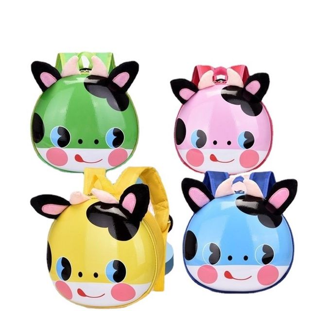New Kindergarten C Kindergarten School Bag Super Cute Eggshell Bag Cute Cartoon Animal Hard Shell Boy Girls Lightweight Backpack