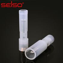 SEISO nylon bullet wire butt connector transparent male and female butt terminal to plug terminal block flame retardant