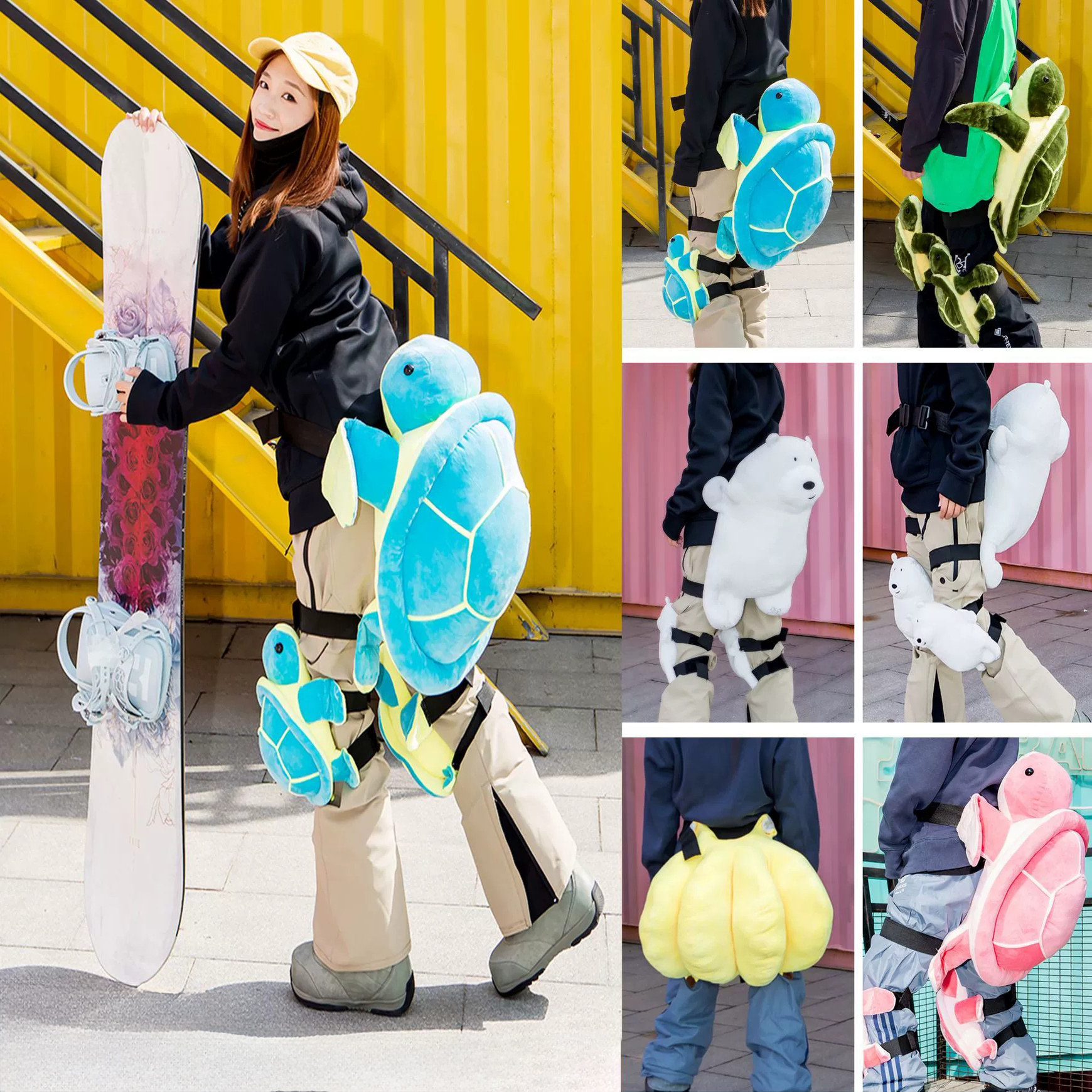 Ski Turtle Hip Pads, Anti-Fall Pants, Professional Protective Gear, Knee Pads, Butt Pads, Snowboard and Ski Equipment for Children and Adults