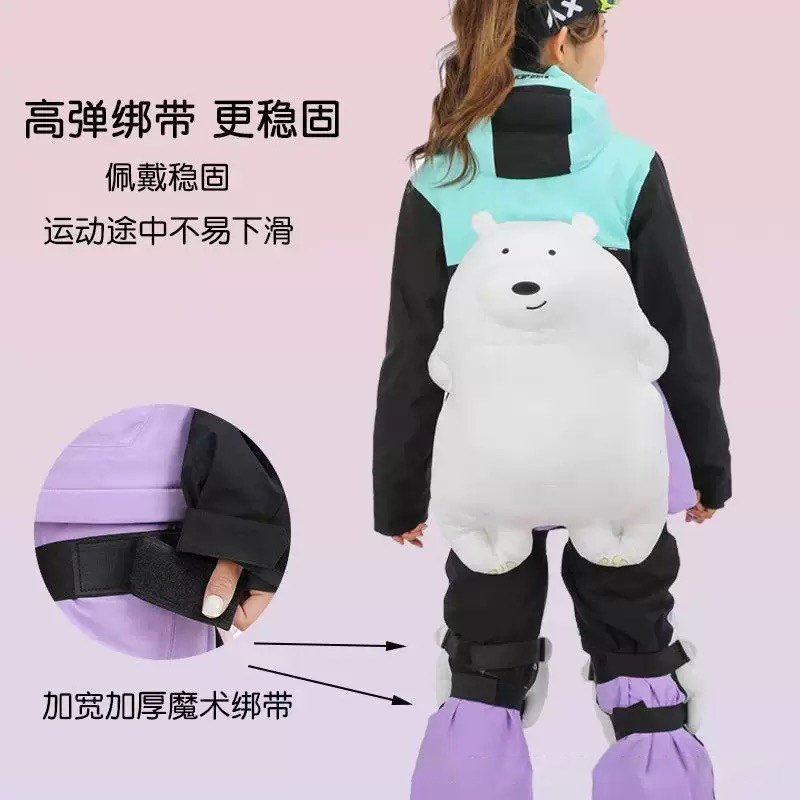 Ski Turtle Hip Pads, Anti-Fall Pants, Professional Protective Gear, Knee Pads, Butt Pads, Snowboard and Ski Equipment for Children and Adults