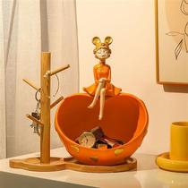 Entrance porch key storage ornaments light luxury living room home TV cabinet Internet celebrity decorations housewarming gifts