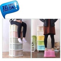 New multi-layer storage cabinet multi-functional wardrobe mini 4 simple drawer storage cabinet plastic assembly economical product