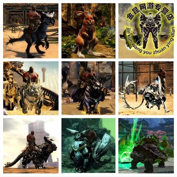 Jinkun Guild Wars 2 Mount/Flying Fish/Jackal/Gryphon/Beetle/Flying Scale Dragon/Siege Turtle ລະດັບພະລັງງານສົດ