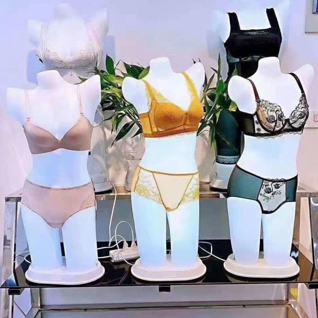 ຮູບແບບແສງສະຫວ່າງ glowing underwear ຮ້ານພາດສະຕິກ underwear ຂອງແມ່ຍິງຮ້ານ props ເຄື່ອງນຸ່ງຫົ່ມ salon ຄວາມງາມຮ່າງກາຍທີ່ມີຮູບແບບແສງສະຫວ່າງ