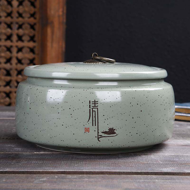 Purple Sand Ceramic Tea Leaf Jars Large Sealed Jar Survival Tea Cake Jar White Tea Pu-erh Tea Cake Tea Packaging Box-Taobao
