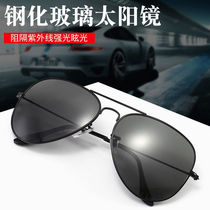 Parkman tempered glass sunglasses mens classic aviator glasses fashion trend driving HD ink