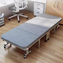 Office lunch break folding bed thickened sponge single recliner home simple hospital escort camp bed nap^