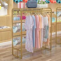 Golden underwear island shelf store model pajamas bra display rack home double-sided hanging rack for underwear