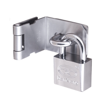 Gmas door lock catch 304 stainless steel 90-degree right angle door buckle buckle Safe burglar-proof bolt door bolt Right angle lock