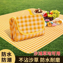 Outdoor picnic mat folded into a package moisture-proof mat thickened outdoor camping waterproof portable spring outing picnic cloth grass