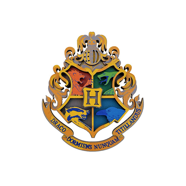 Harry Potter ອຸປະກອນເສີມຂອງແທ້ຂອງວິທະຍາໄລ Hogwarts ສັນຍາລັກຂອງໄມ້ໃນຕອນກາງຄືນແສງສະຫວ່າງຕູ້ເຢັນແມ່ເຫຼັກສ້າງສັນສະຕິກເກີແມ່ເຫຼັກອອກແບບ