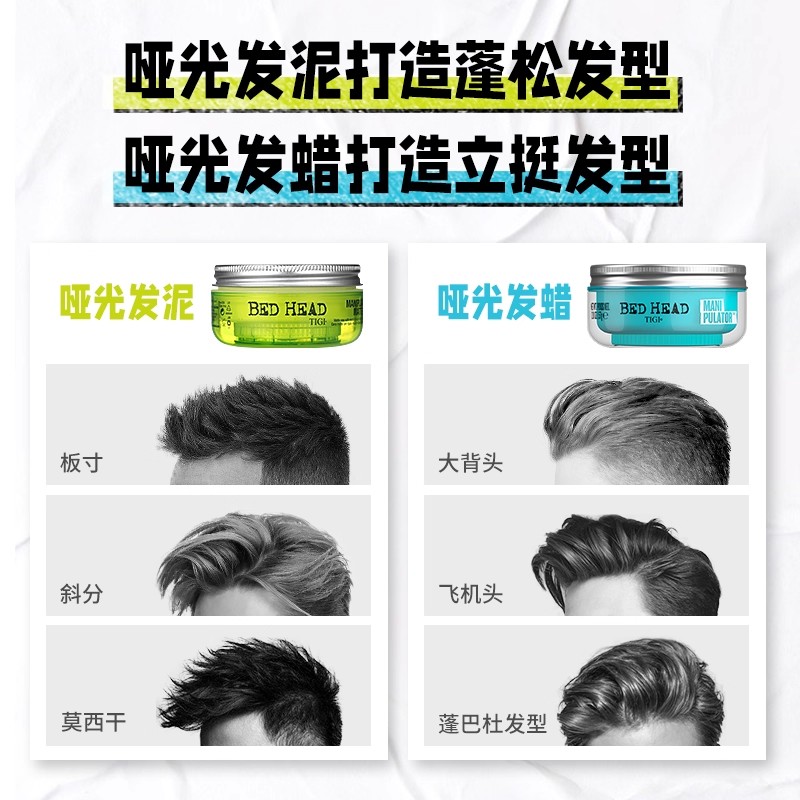 TIGI哑光软发泥：男士时尚造型的秘密武器