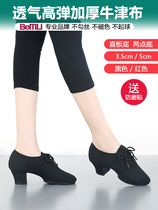 Professional Latin dance shoes womens soft-soled dance shoes square dance shoes womens ballroom dance mid-heel high-heeled adult dance shoes