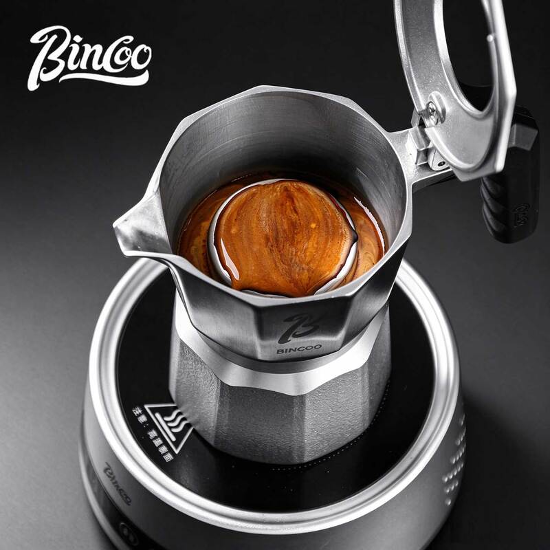 Bincoo Nebula 316 Stainless Steel Moka Pot Powder Bowl Pressurized Extraction Coffee Pot Hand Brewing Pot Espresso Machine