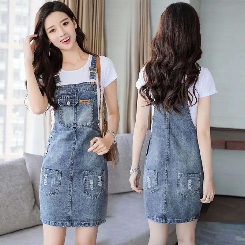 Summer Suspender Dress, Waist-Cinching, Slimming Denim Dress for Women, Thin Style, 2025 New Model, Petite Denim Dress, Suspender Dress Summer Suspender Dress, Waist-Cinching, Slimming Denim Dress for Women, Thin Style, 2025 New Model, Petite Denim Dress, Suspender Dress