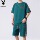 Брендовый спортивный костюм Hailan House tide, мужская летняя футболка с короткими рукавами 2025 года и повседневные шорты из ледяного шелка mini 3