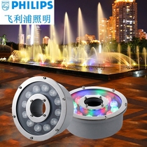 Philips NVC underwater spotlight colorful fish pond LED light 24V underwater fountain nozzle waterproof light low pressure water