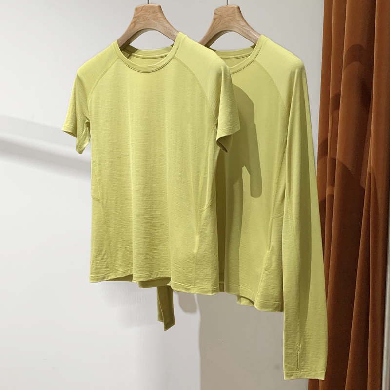 Only 8 Pieces Left~ in Stock! Genuine Y Material~ Outdoor Capsule O-Line 15μm Cashmere Fineness Merino Pure Wool Short-Sleeve
