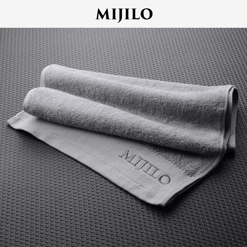 Mikilo MIJILO lengthened cotton quality fitness towel sucking sweat and men's sports sweat towels running wipe sweat towels gym-Taobao