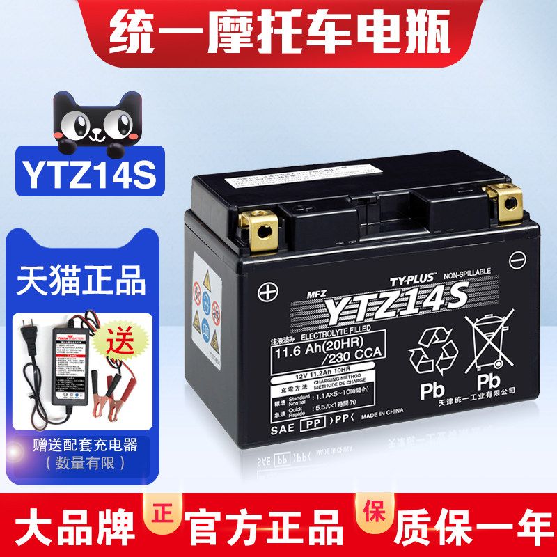 YTZ14S motorcycle battery cell soup light BMW 1250R Sykoron RX4RE3 Fosha NSS300 Spring Wind 800MT-Taobao