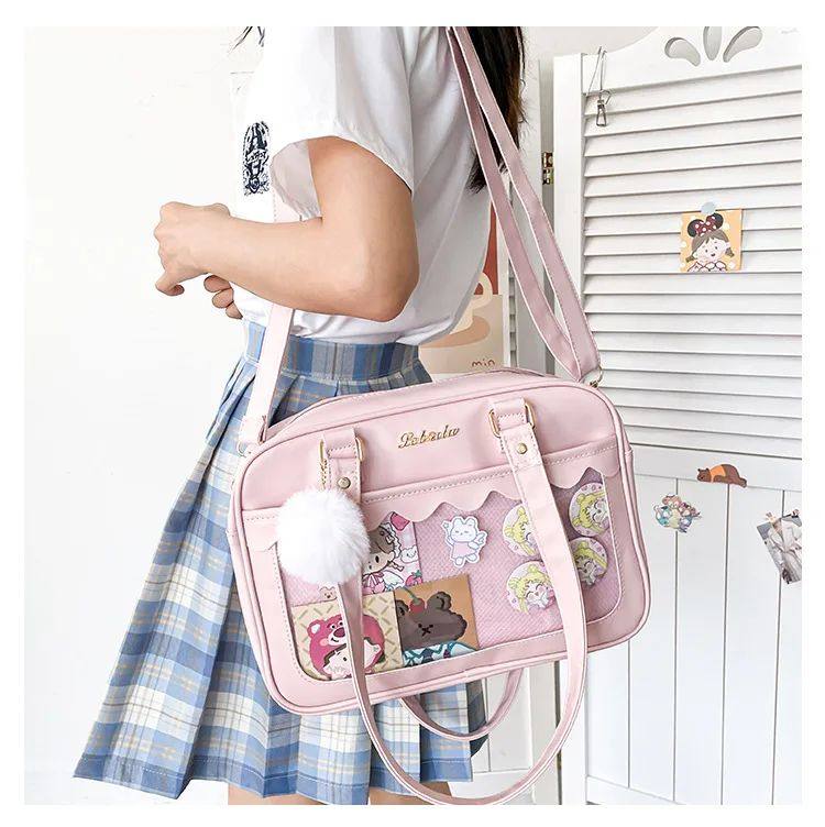 Japanese Kawaii Shoulder Bag For Women кожзаменитель Leather Itabag Tra OTHER / Other 
