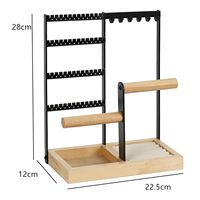 4 Tiers Jewelry Display Rack Earrings Organizer Jewelry Hook