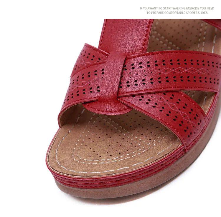 Мода снега сапоги 2023 summer women wedge sandals premium orthopedic open toe OTHER